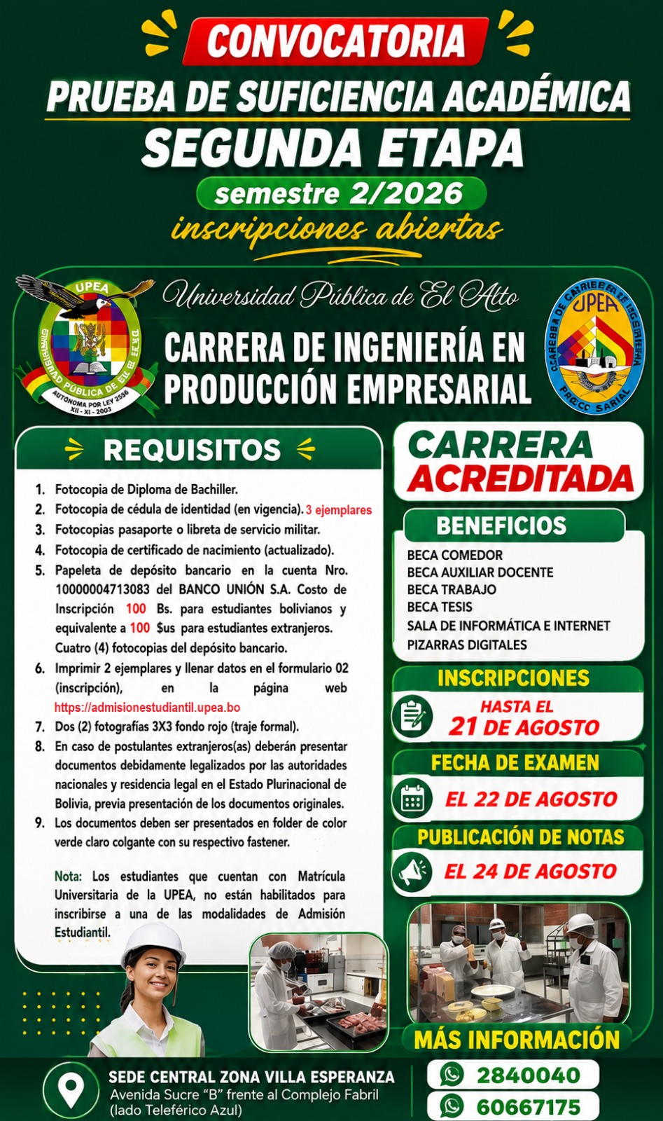 Convocatoria II-2026
